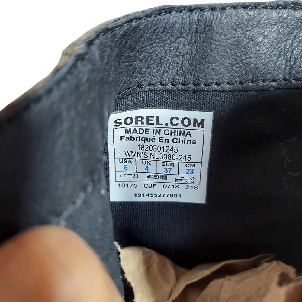 Sorel Lolla Waterproof Leather Suede  Taupe Ankle Boot